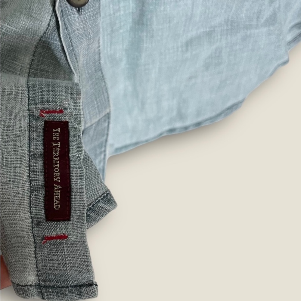 The Territory Ahead Linen Denim Shirt Men's 2XL Long Sleeve NO SZ TAG READ PLS!✅ - Picture 5 of 7